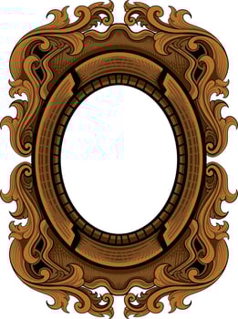 luxury ornamental classic vector engraved frame