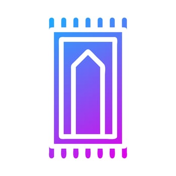 rug icon solid gradient purple style ramadan illustration vector element and symbol perfect.