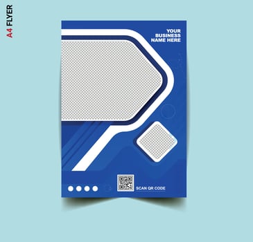 Corporate business A4 flyer design vector