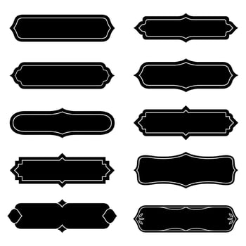 text frame border for decoration vector set