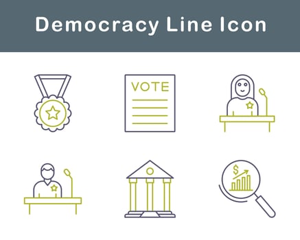Democracy Vector Icon Set