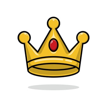 cute cartoon crown vector