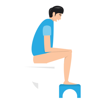 man sitting on toilet bowl design png
