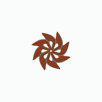 Abstract circle logo or symbol. vector