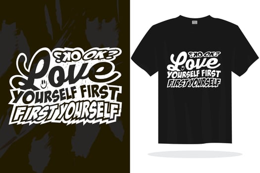 Modern typography inspirational lettering quotes vector t shirt design suitable for print design