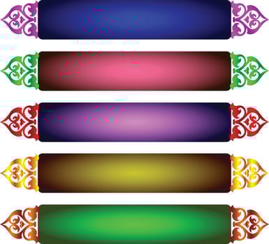 Set Of Luxury Golden Arabic Islamic Banner Title Frame Png Transparent Background Gold Text Box Vector Design Images