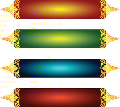 Set Of Luxury Golden Arabic Islamic Banner Title Frame Png Transparent Background Gold Text Box Vector Design Images