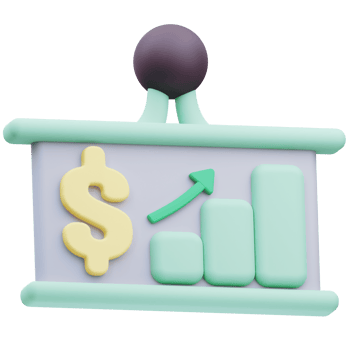 Profit Presentation 3D Illustration png