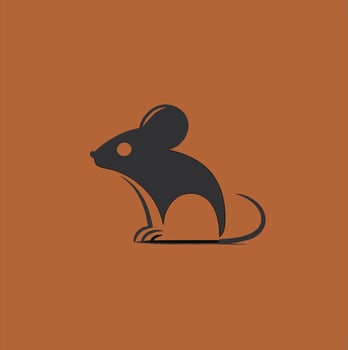 Mouse icon in vector style, isolated on background. Mouse icon page symbol for your website design Mouse icon logo, app and more