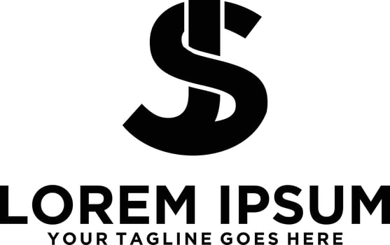Initial JS letter modern logo vector