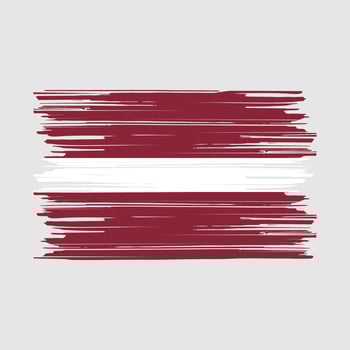 Latvia Flag Brush vector