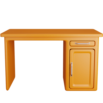 3D Icon Illustration Empty work table png