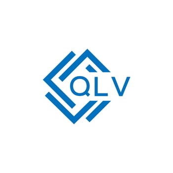 QLV letter logo design on white background. QLV creative circle letter logo concept. QLV letter design. vector