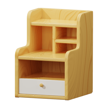 3D wooden bedside tables png
