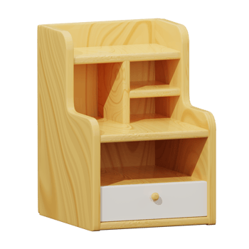 3D wooden bedside tables png