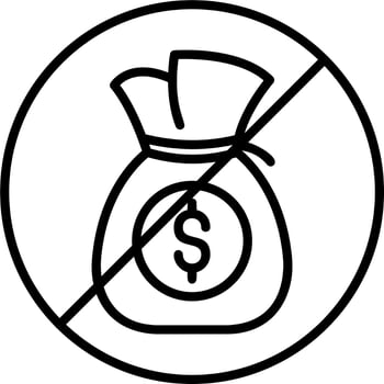 No Money Vector Icon