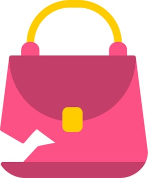 Broken Purse Vector Icon