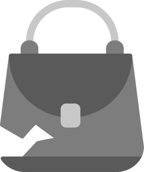 Broken Purse Vector Icon