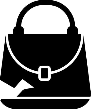 Broken Purse Vector Icon