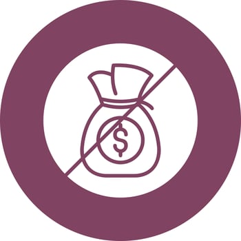 No Money Vector Icon