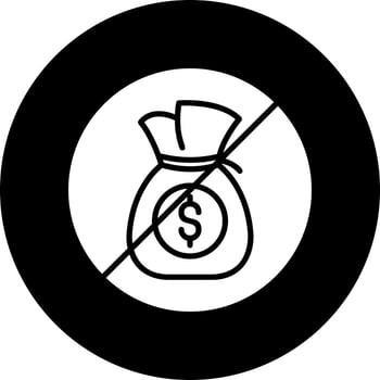 No Money Vector Icon