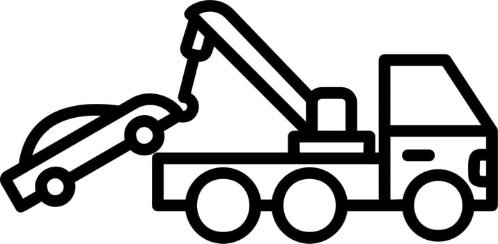 Tow Truck Vector Icon