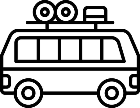 Camper Van Vector Icon