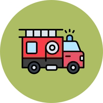 Fire Truck Vector Icon