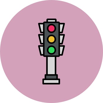 Traffic Light Vector Icon