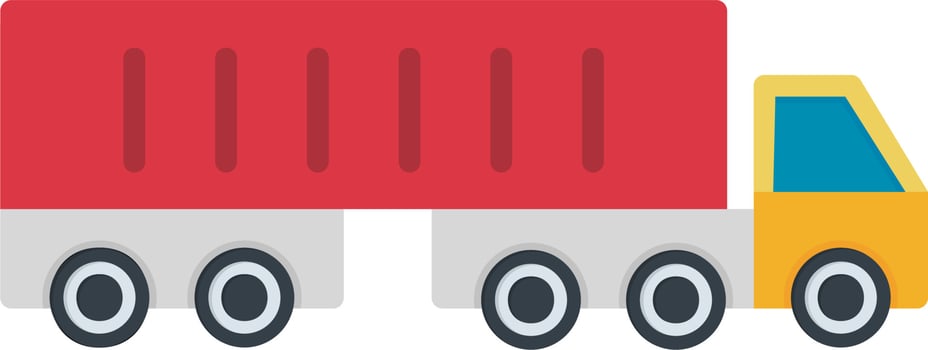 Semi Truck Vector Icon