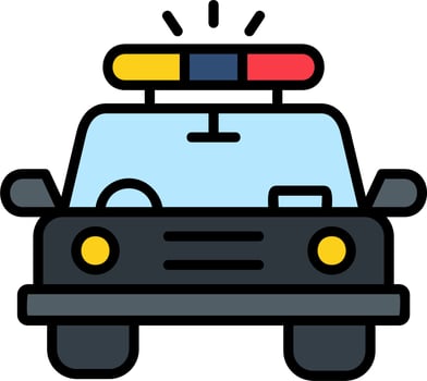 Police Car Vector Icon