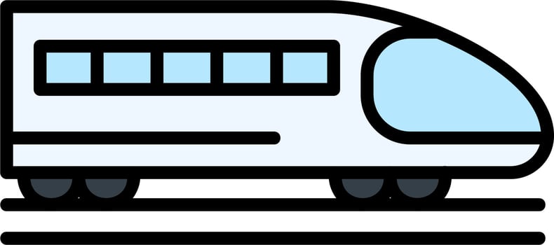 Bullet Train Vector Icon