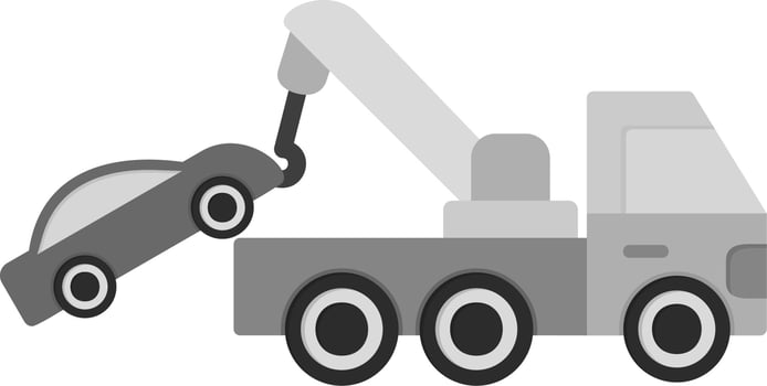 Tow Truck Vector Icon