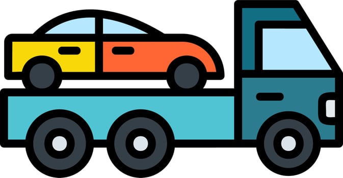 Pickup Truck Vector Icon