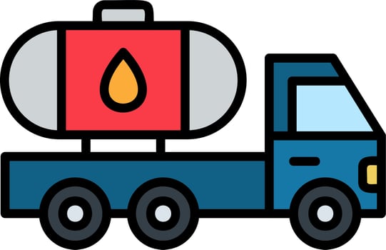 Tank Truck Vector Icon