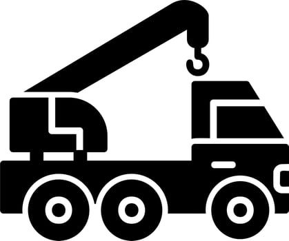 Crane Truck Vector Icon
