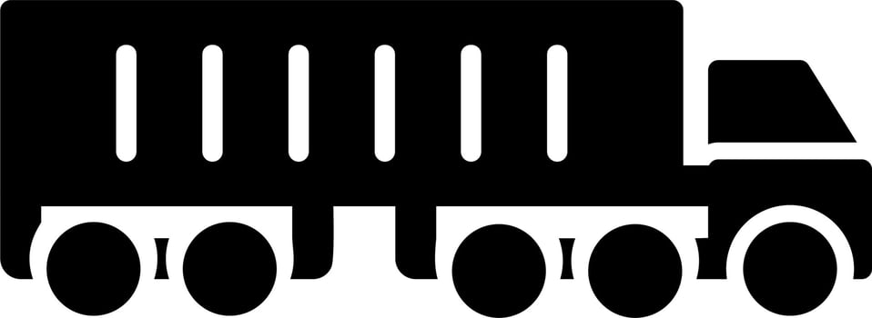 Semi Truck Vector Icon
