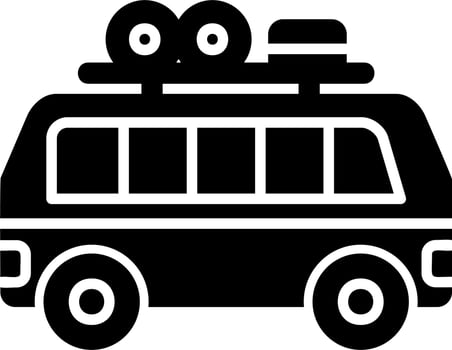 Camper Van Vector Icon