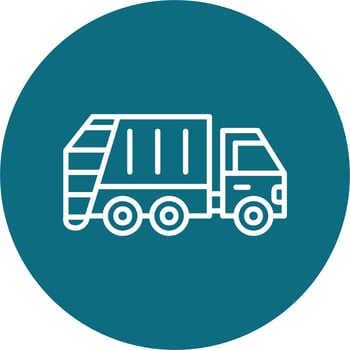 Garbage Truck Vector Icon