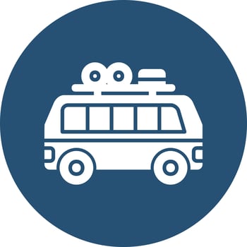 Camper Van Vector Icon