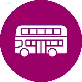 Double Decker Bus Vector Icon