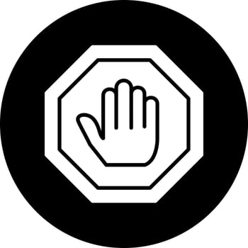 Stop Sign Vector Icon