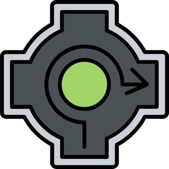 Roundabout Vector Icon
