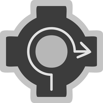 Roundabout Vector Icon
