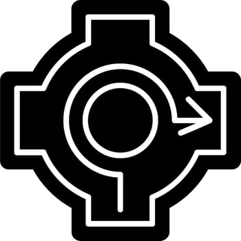 Roundabout Vector Icon