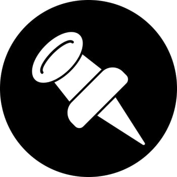Push pin Vector Icon