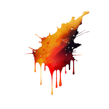 watercolor stain in colorful png