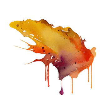 watercolor stain in colorful png