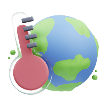 Climate change 3D Illustration png