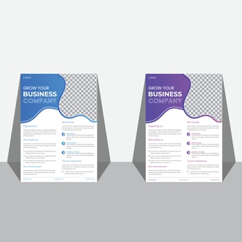 Corporate Flyer template design layout vector
